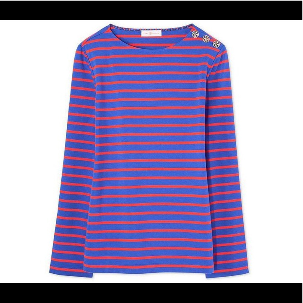 Tory Burch Samba Nautical Stripe Top